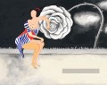 fille japonaise de rêve décoration murale originale